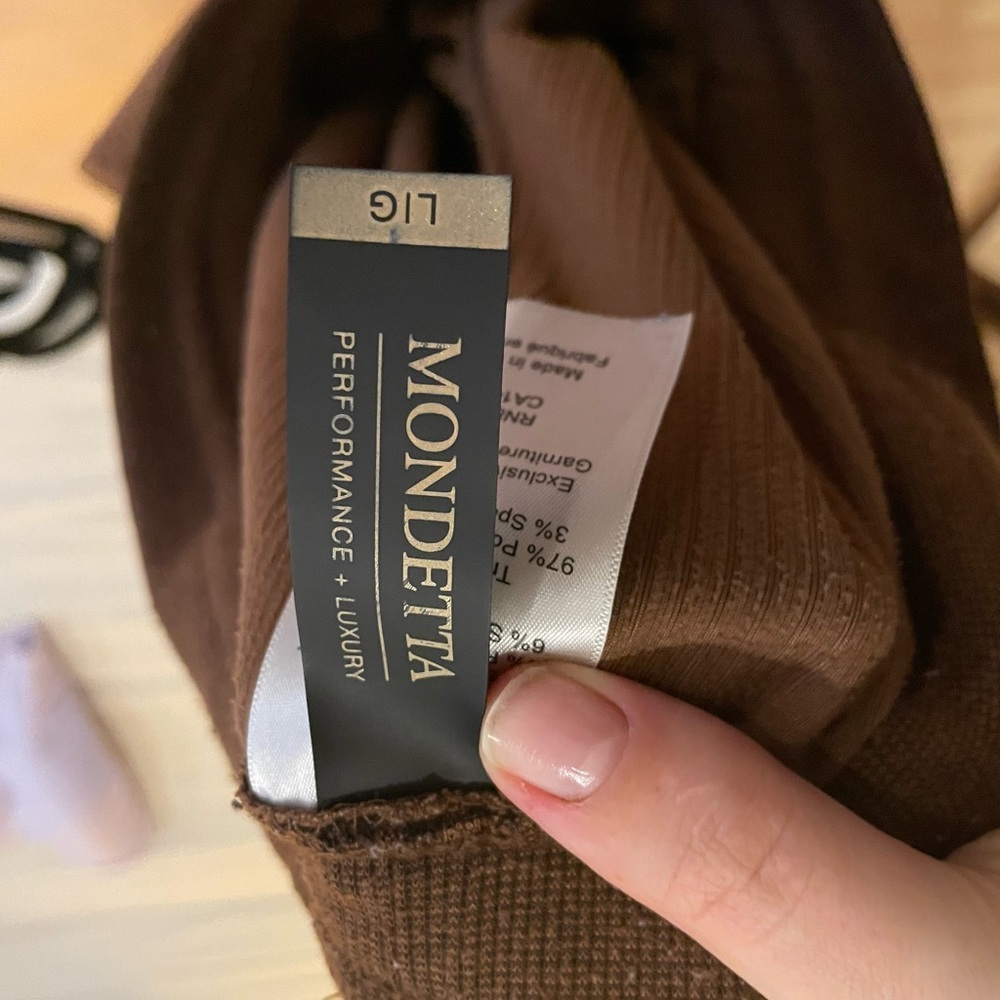 Mondetta Brown Wide Leg Lounge Pants - Picture 3 of 3